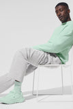 Unisex Half-Crew Throwback Sock - Spearmint/White