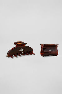 Effortless Claw Clip (2-Pack) - Brown Tortoise