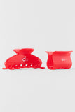 Effortless Claw Clip (2-Pack) - Bright Red