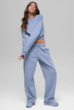 Cropped Accolade Crewneck - Winter Frost
