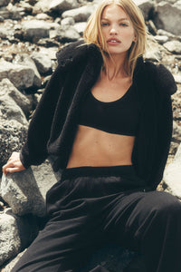 Foxy Sherpa Jacket - Black