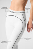 Airbrush High-Waist Heart Throb Legging - White/Black