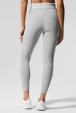 Alosoft High-Waist 7/8 Better Together Legging - Athletic Heather Grey/White