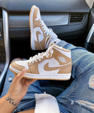 AIR JORDAN 1 MID TAN GUM