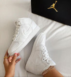 AIR JORDAN 1 MID TRIPLE WHITE