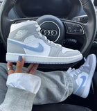 AIR JORDAN 1 MID WOLF GREY