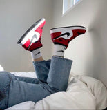 AIR JORDAN 1 MID CHICAGO BLACK TOE