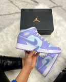 AIR JORDAN 1 MID PURPLE AQUA