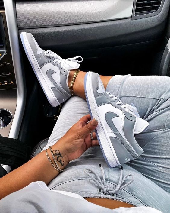 Neutral Grey Jordan Cool Grey On Feet Wolf Grey Retro Low On Feet
