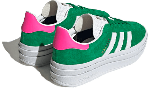 ADIDAS GAZELLE BOLD GREEN LUCID PINK