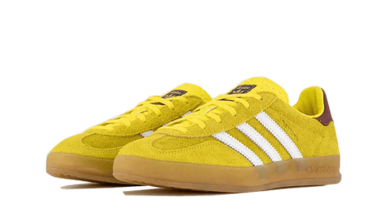 ADIDAS GAZELLE INDOOR BRIGHT YELLOW BURGUNDY