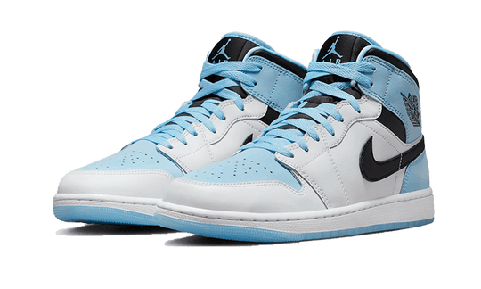 AIR JORDAN 1 MID SE ICE BLUE BLACK