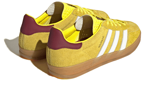 ADIDAS GAZELLE INDOOR BRIGHT YELLOW BURGUNDY