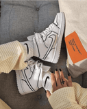 Air Jordan 1 Mid Iridescent Reflective White