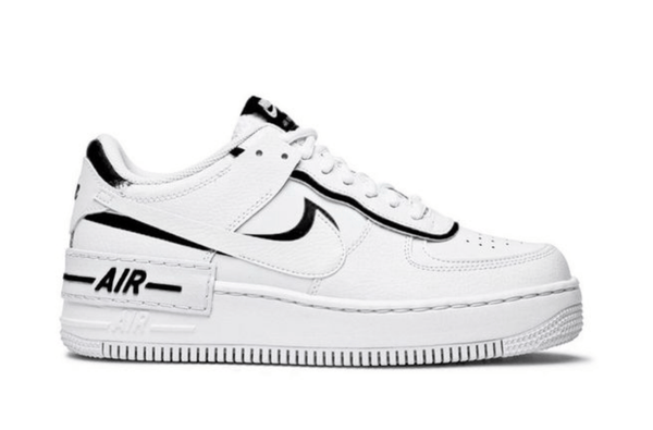 Nike Air Force 1 Shadow White Black Custom