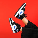 AIR JORDAN 1 MID BLACK RACER BLUE WHITE