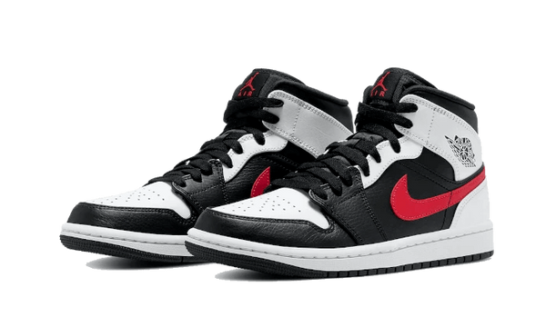 AIR JORDAN 1 MID BLACK CHILE RED WHITE