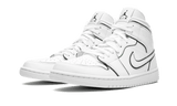 Air Jordan 1 Mid Iridescent Reflective White