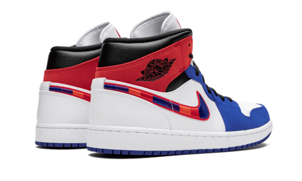 AIR JORDAN 1 MID MULTICOLOR SWOOSH