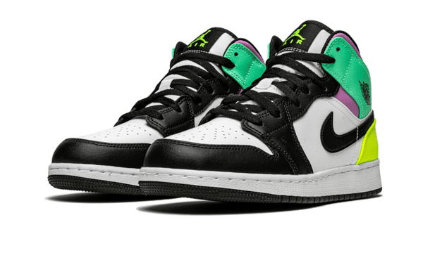 AIR JORDAN 1 MID PASTEL BLACK TOE