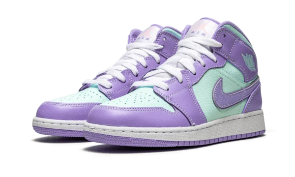 AIR JORDAN 1 MID PURPLE AQUA