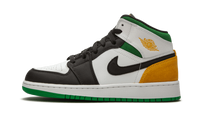 AIR JORDAN 1 MID SE WHITE LASER ORANGE LUCKY GREEN