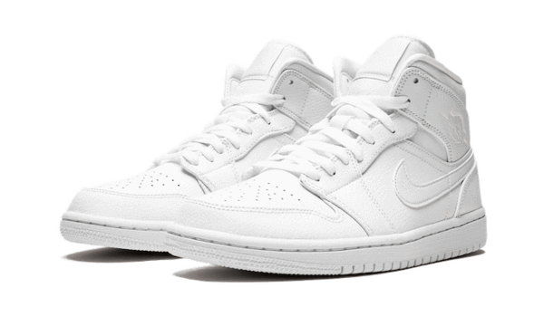 AIR JORDAN 1 MID TRIPLE WHITE