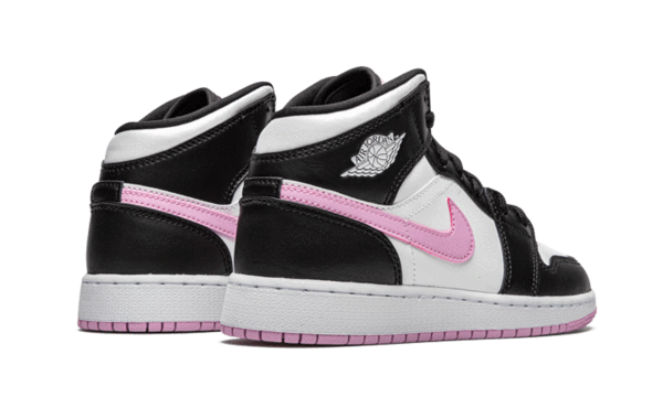 AIR JORDAN 1 MID WHITE BLACK LIGHT ARCTIC PINK