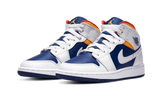 AIR JORDAN 1 MID WHITE LASER ORANGE DEEP ROYAL BLUE