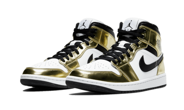 AIR JORDAN 1 MID WHITE METALLIC GOLD