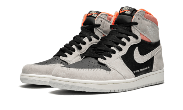 AIR JORDAN 1 RETRO HIGH NEUTRAL GRAY HYPER CRIMSON