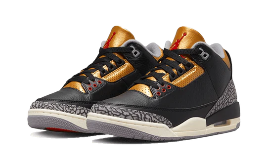 AIR JORDAN 3 RETRO BLACK CEMENT GOLD