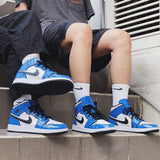 AIR JORDAN 1 MID SIGNAL BLUE