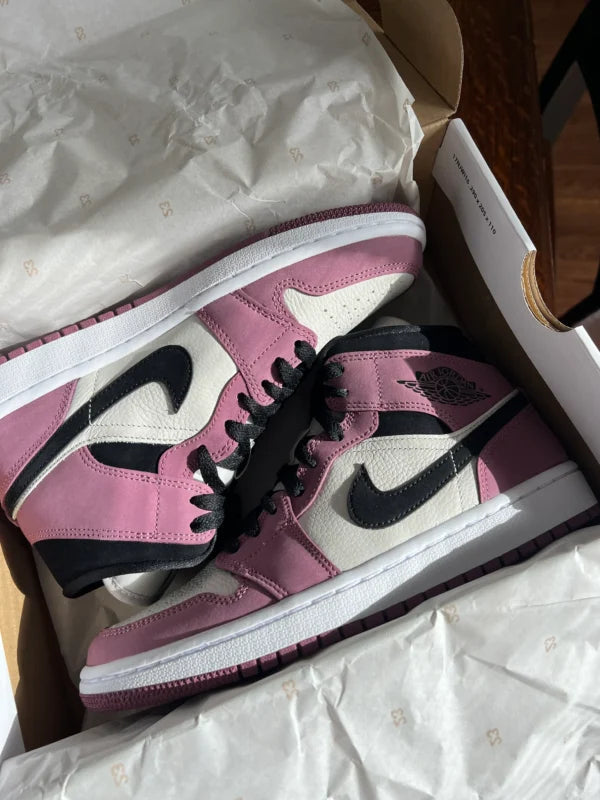 AIR JORDAN 1 MID LIGHT MULBERRY