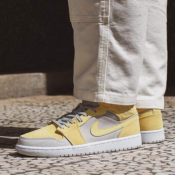 AIR JORDAN 1 MID MIXED TEXTURES YELLOW