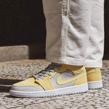 AIR JORDAN 1 MID MIXED TEXTURES YELLOW