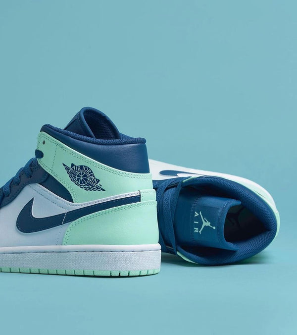 AIR JORDAN 1 MID MYSTIC NAVY MINT FOAM